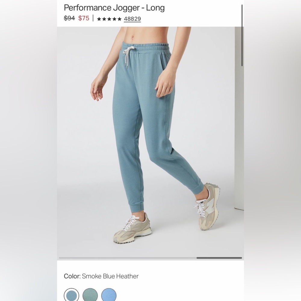 Vuori Sage Green Track Pants Joggers